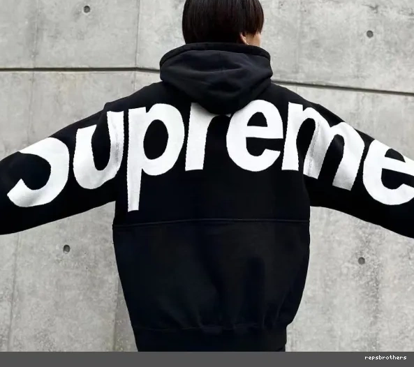 Black Big LOGO Hoodie Grey Sweatshirt M BIG SWEATSHIRT S XL L Back LOGO JACQUARD HOODED 0709